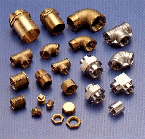 Brass Bronze GunMetal Stainless Steel Casting Parts Elbows Tees Crosses Back nuts Lock Nuts adapters plugs Bushes Bushings Square head Plugs Fluid Power Fittings Connectors Accessories 