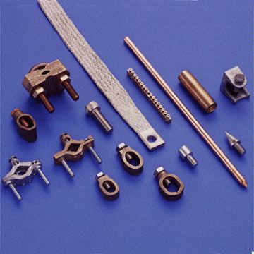 Pipe Clamps Gun Metal Copper Bronze Earth clamps Braided  Copper earthing Connectors Braids products parts components