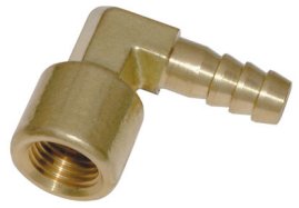 Brass 90 * Degree Male and female Hose Barbs Stems Nipples